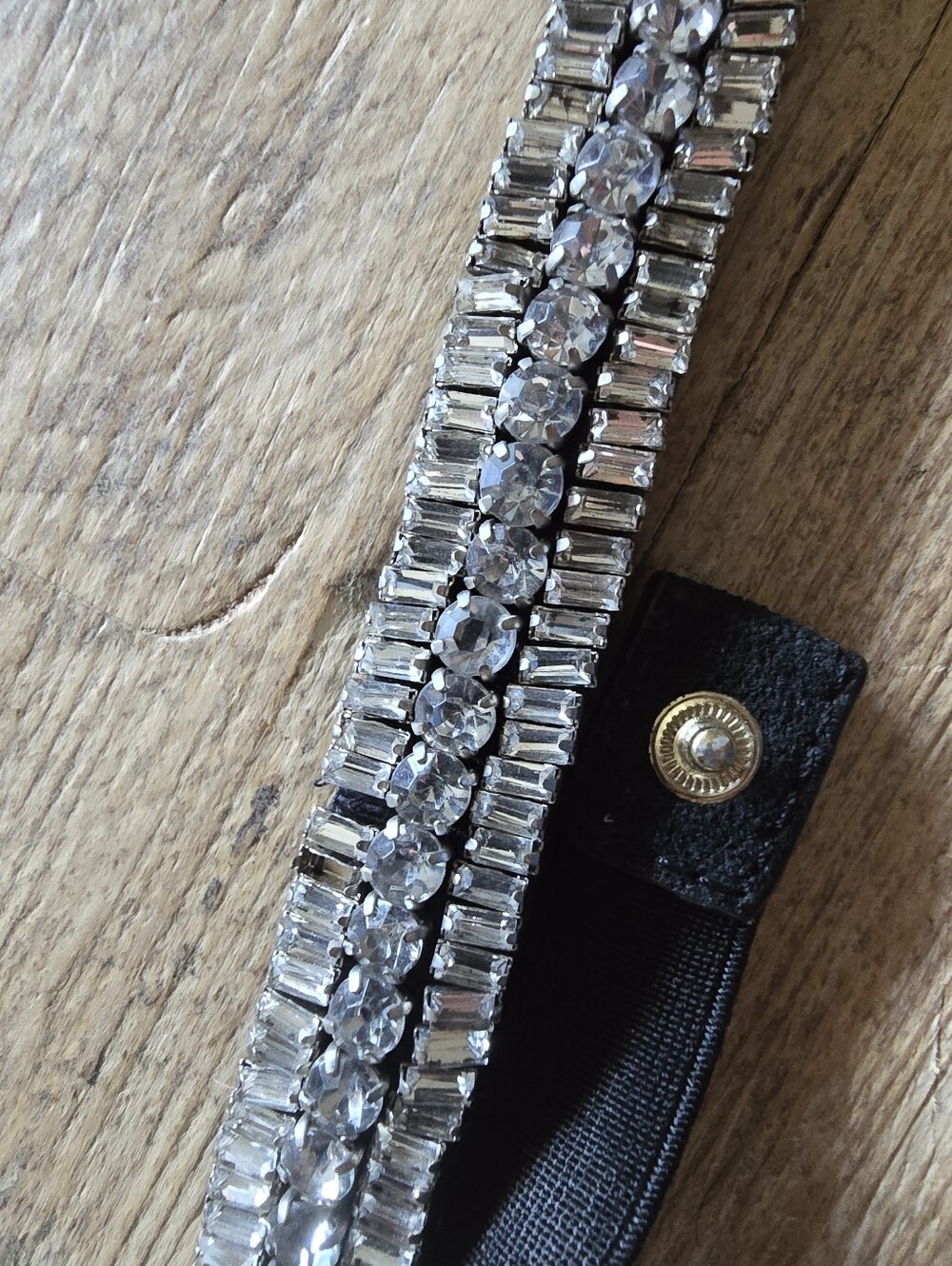 NWT Boden Rhinestone Crystal-Embellished Black Belt. - Picture 6 of 10